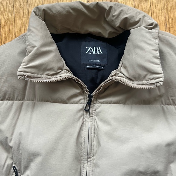 Tan Zara Puffer Jacket - Picture 4 of 5